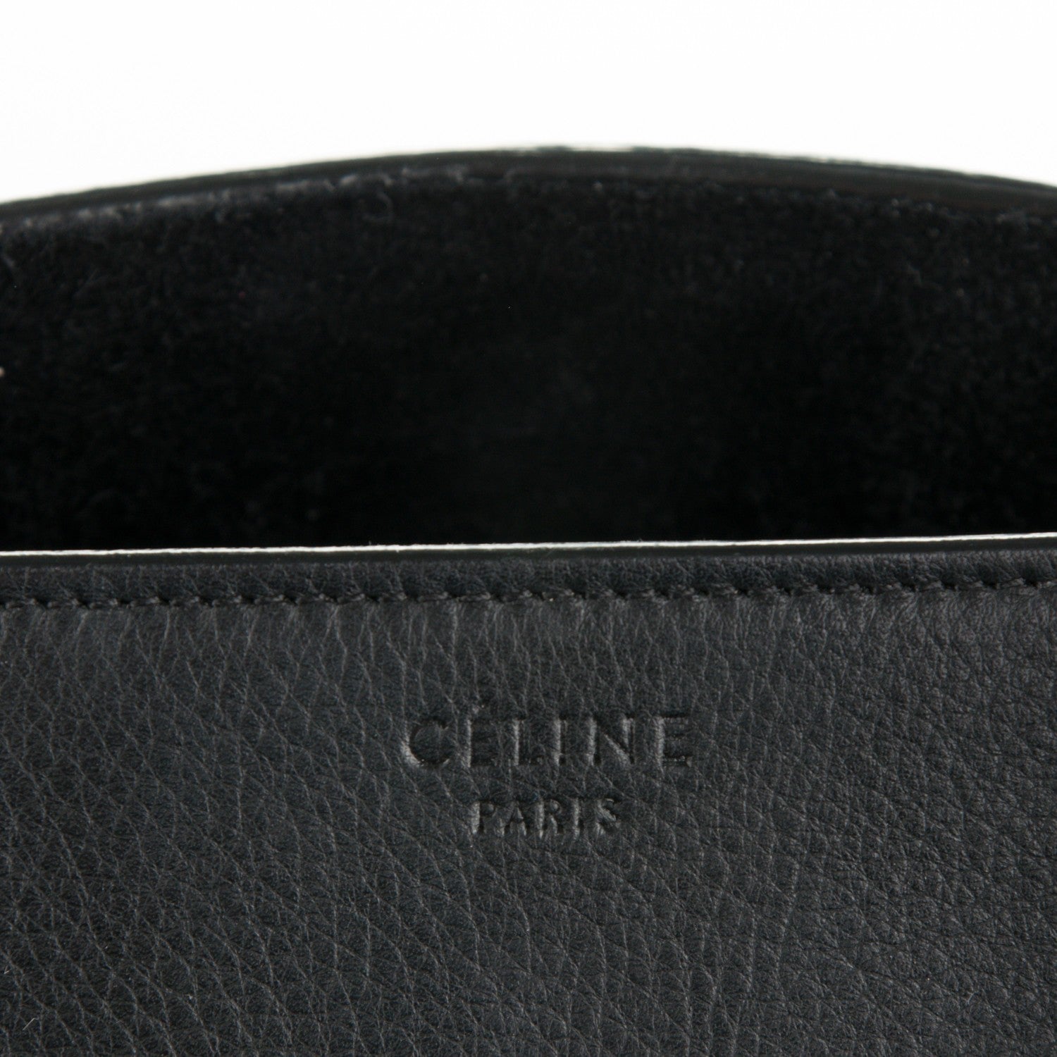 Celine Grained Calfskin Medium Phantom Luggage Black 8 of 8
