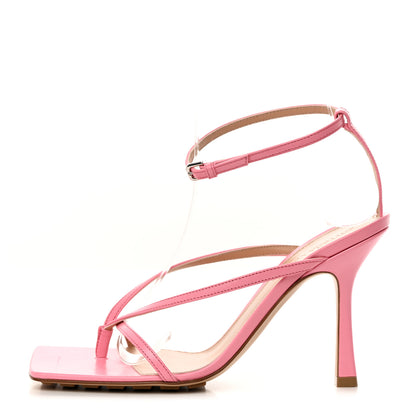 Bottega Veneta Lambskin Stretch Multi Strap 90mm Sandals 37 Blossom 1 of 7
