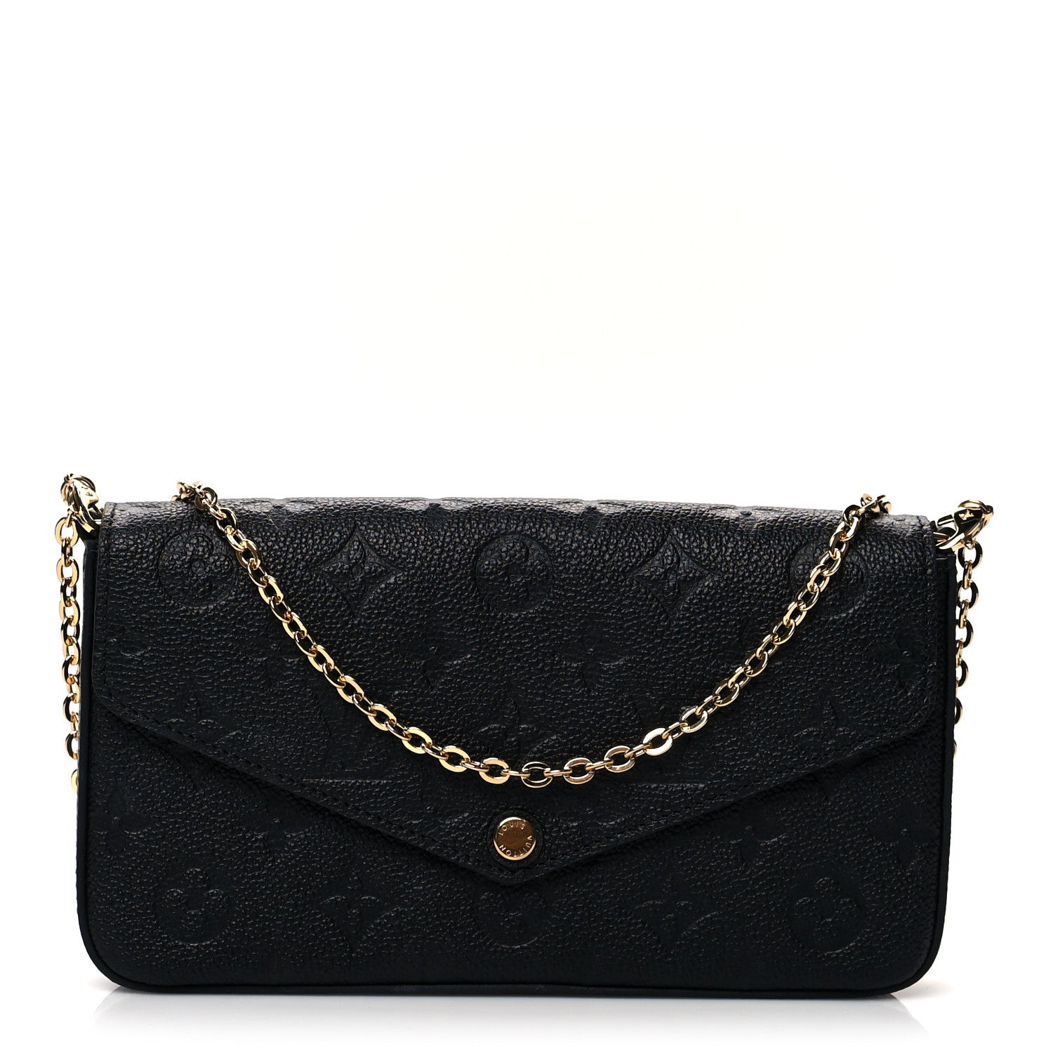 Louis Vuitton Empreinte Pochette Felicie Chain Wallet Black 3 of 13