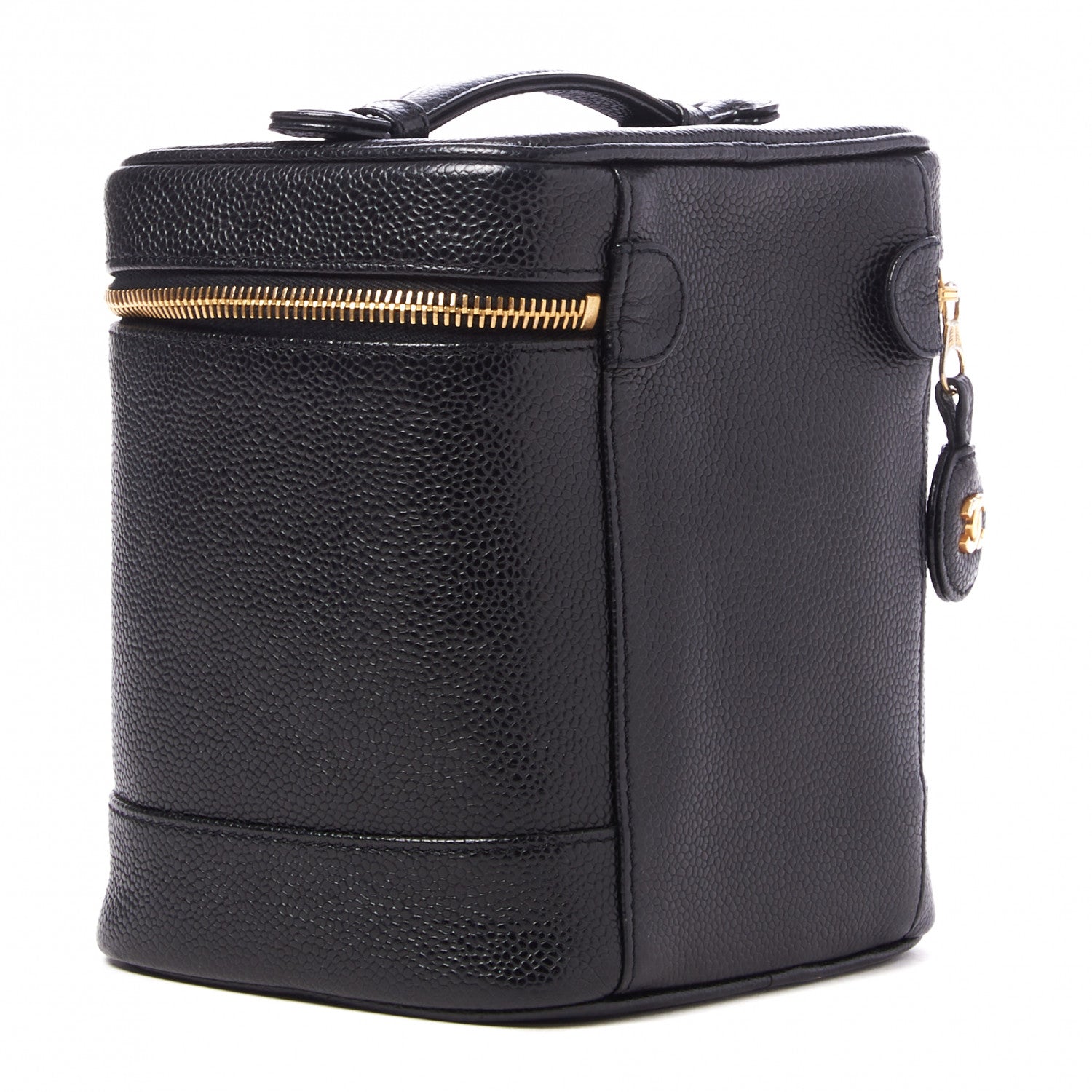 Chanel Caviar Cosmetic Vanity Bag Black 2 of 10