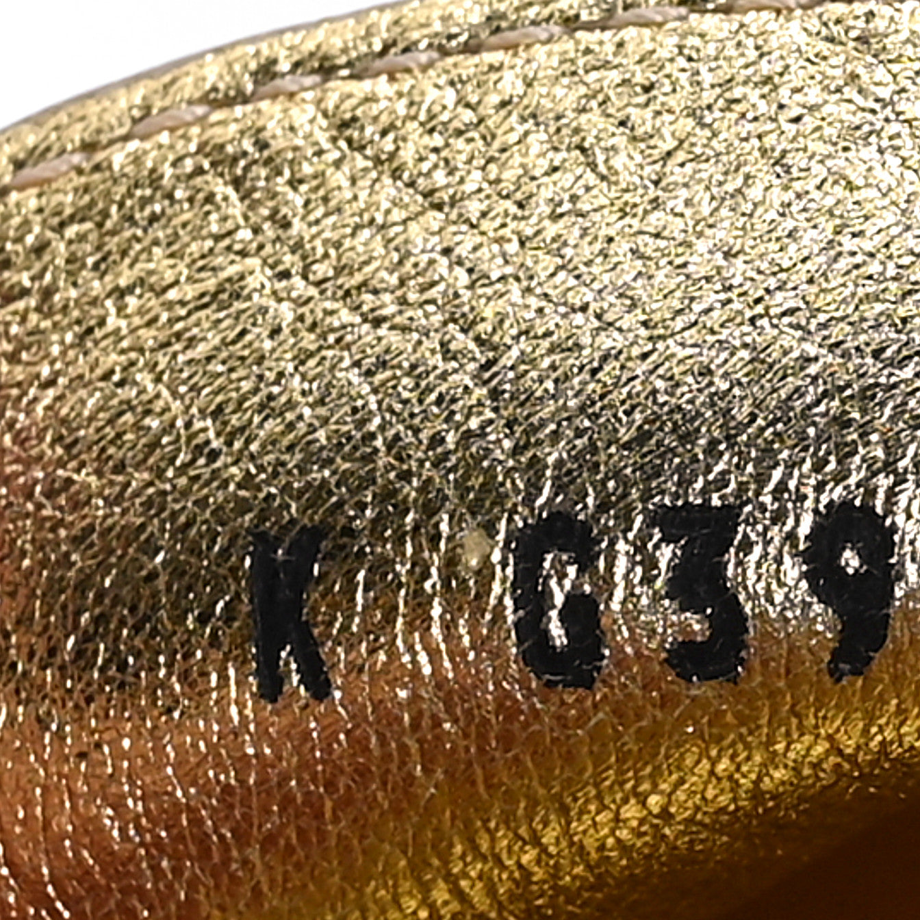 Chanel Laminated Calfskin CC Platform Loafers 37.5 Golden 8 of 10