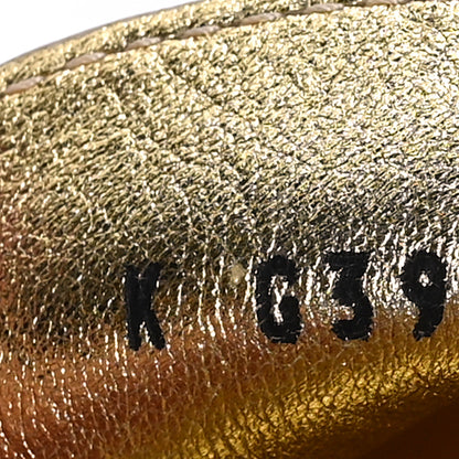 Chanel Laminated Calfskin CC Platform Loafers 37.5 Golden 8 of 10