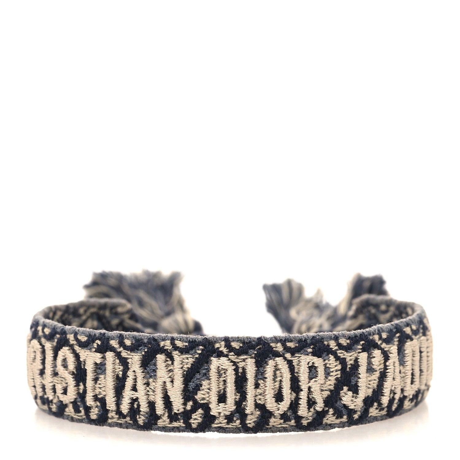 Christian Dior Woven Cotton J'Adior Friendship Bracelet Blue 1 of 4