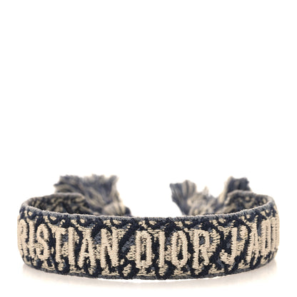 Christian Dior Woven Cotton J'Adior Friendship Bracelet Blue 1 of 4