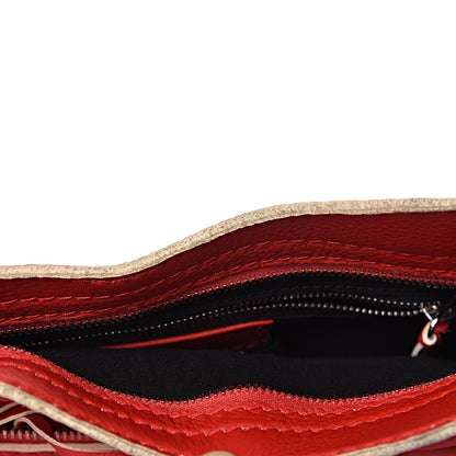 Balenciaga Supple Grained Calfskin Classic Silver Hardware Highlight City Rouge Fraise 9 of 14