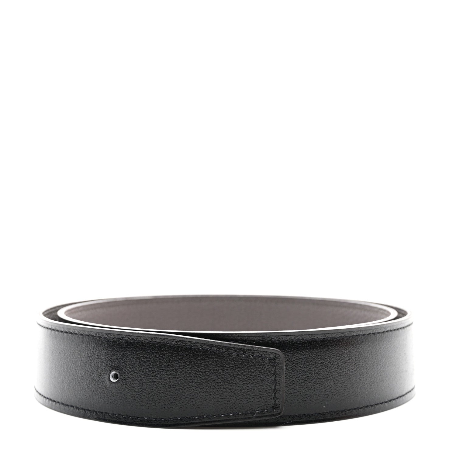 Hermes Box Togo 32mm Belt Strap 80 32 Black Etain 1 of 6