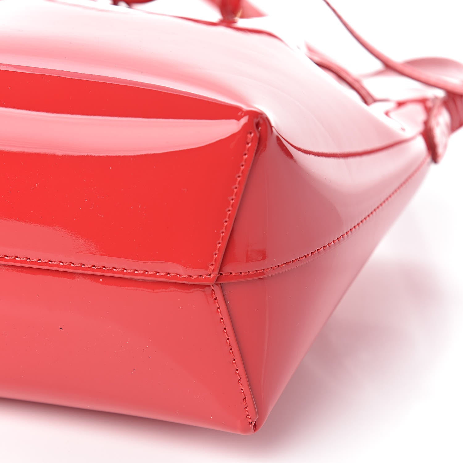Mansur Gavriel Patent Calfskin Mini Mini Bucket Bag Flamma 8 of 9