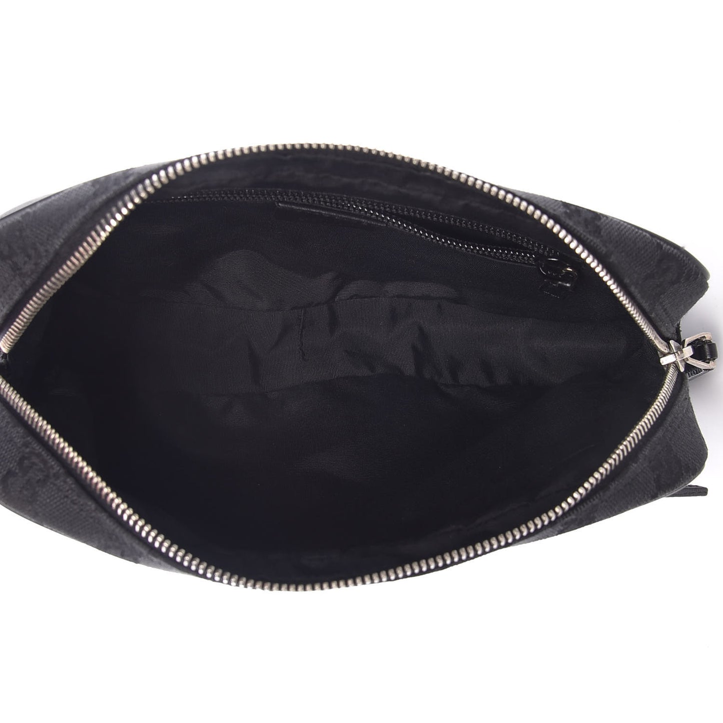 Monogram Wristlet Clutch Black