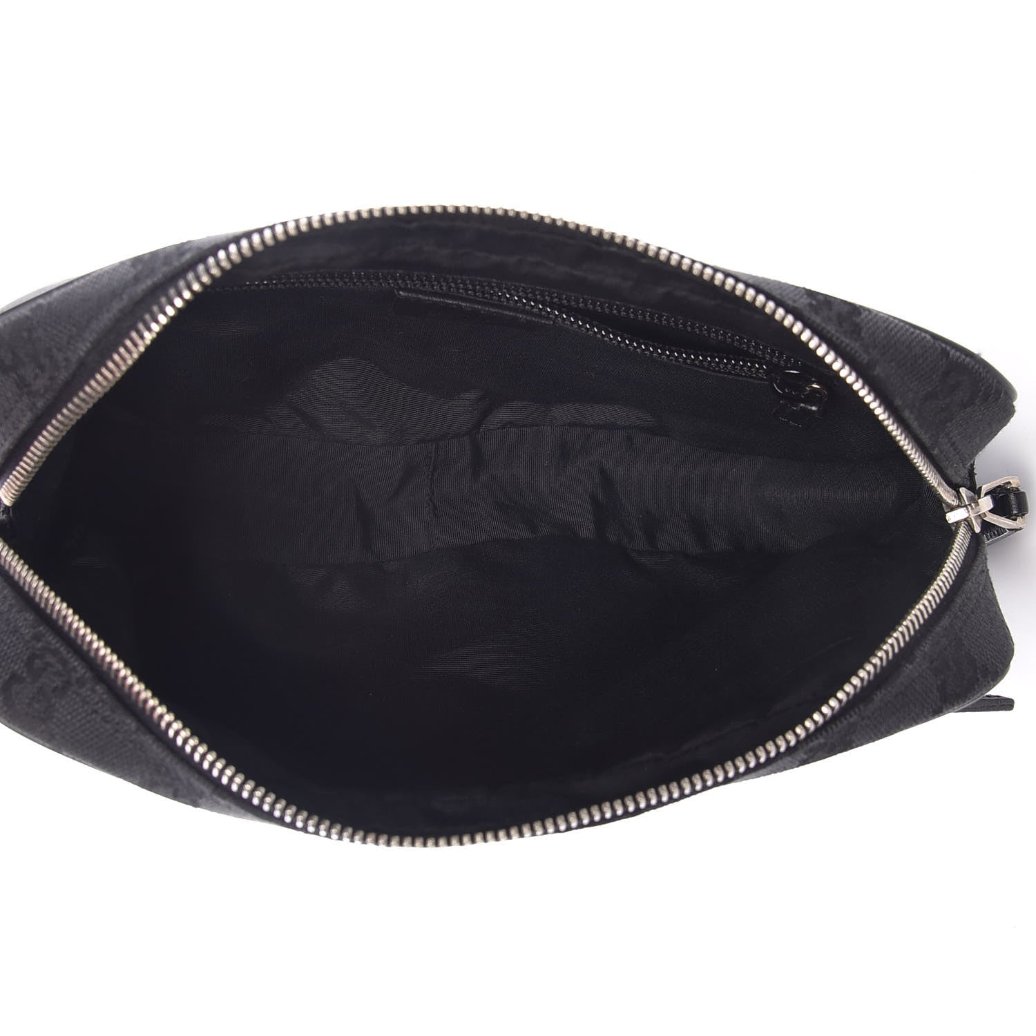 Gucci Monogram Wristlet Clutch Black 5 of 12