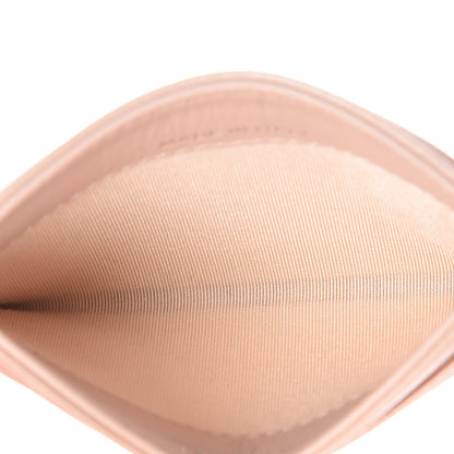 Chanel Lambskin Camellia Embossed Card Holder Pink 5 of 10