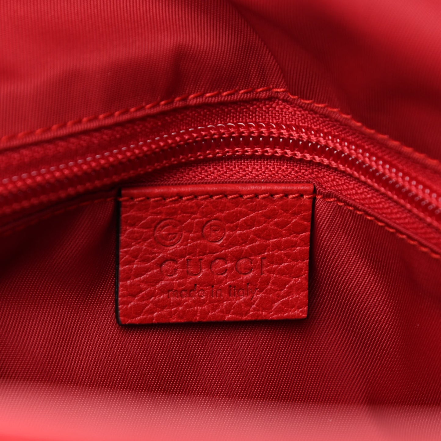 Nylon Monogram Double Buckle Flap Messenger Bag Vibrant Red