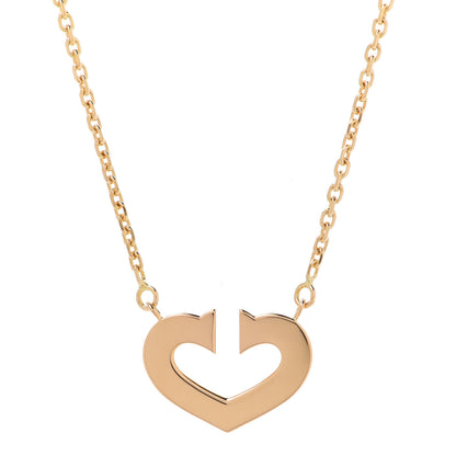 Cartier 18K Yellow Gold Medium Hearts and Symbols Necklace 4 of 7