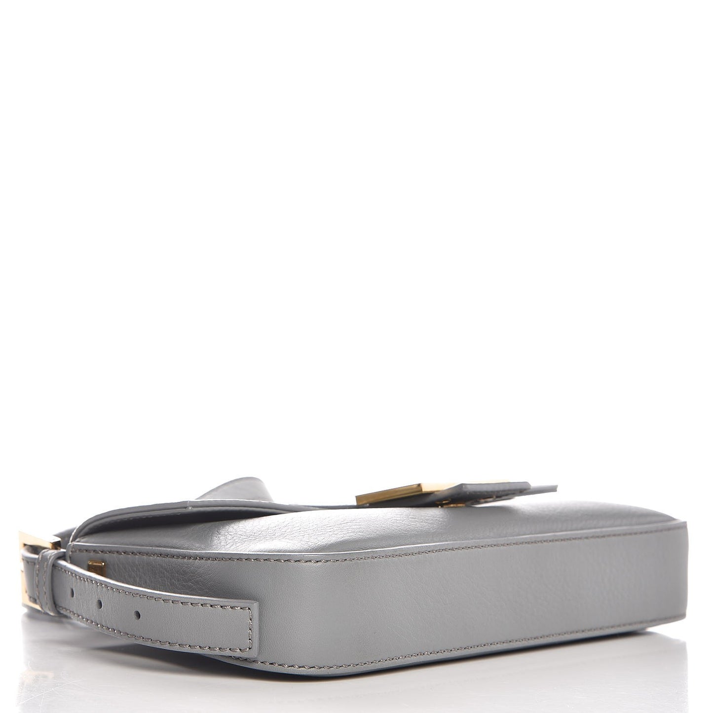 Vitello Enamel Interchangeable Strap Baguette Grigio