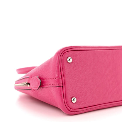 Hermes Chevre Mysore Mini 1923 Bolide Rose D'Ete Rose Shocking 9 of 11