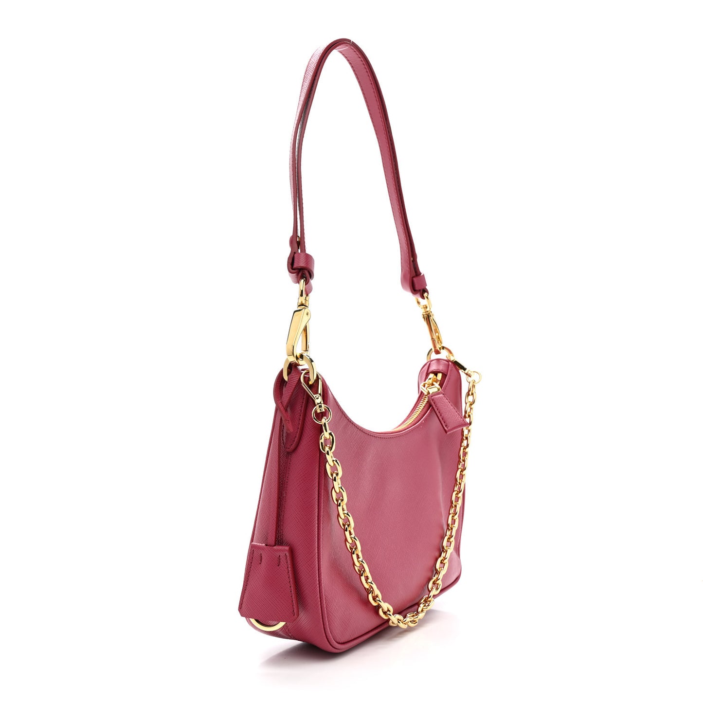 Saffiano Lux Mini Re-Edition Shoulder Bag Bruyere