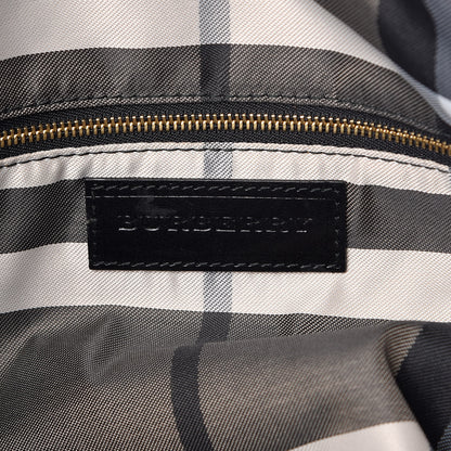 Burberry Calfskin Perforated Ellers Satchel Black 6 of 14