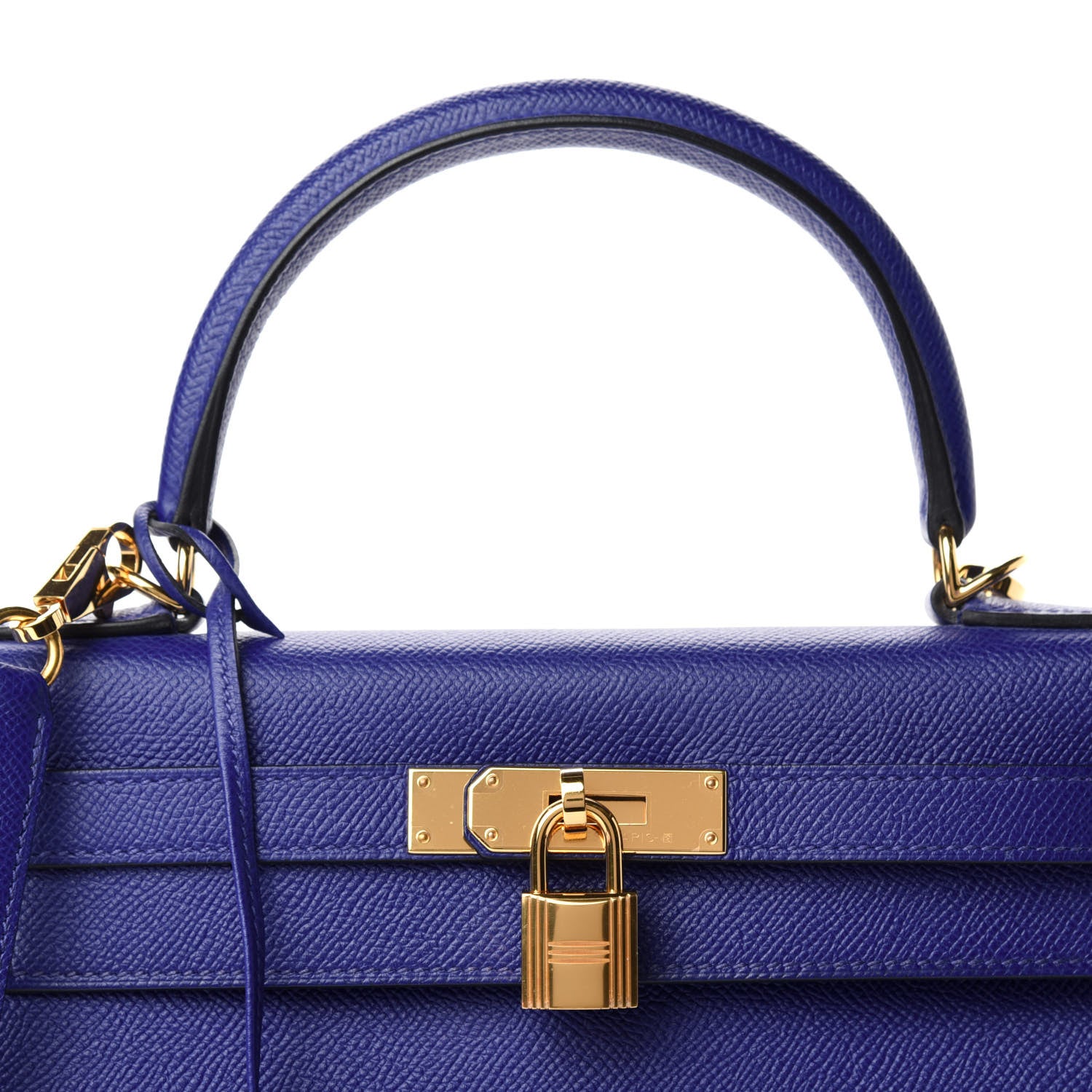 Hermes Epsom Kelly Sellier 28 Bleu Electrique 10 of 11