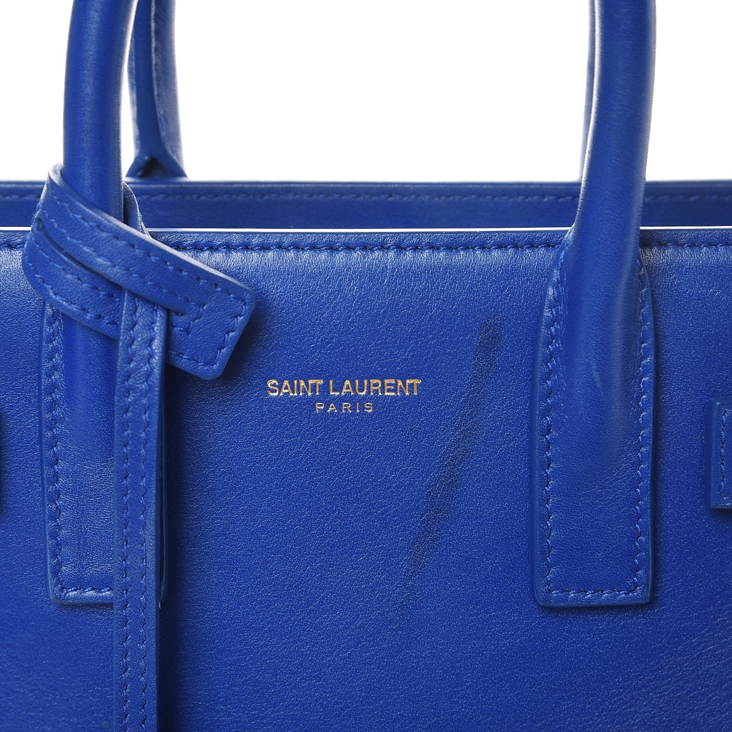 Saint Laurent Calfskin Nano Sac De Jour Royal Blue 8 of 10