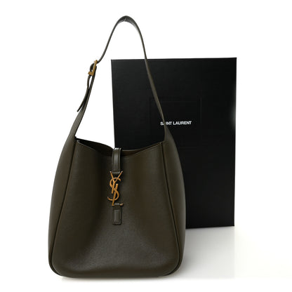 Saint Laurent Smooth Calfskin Small Le 5 A 7 Soft Hobo Light Musk 11 of 11