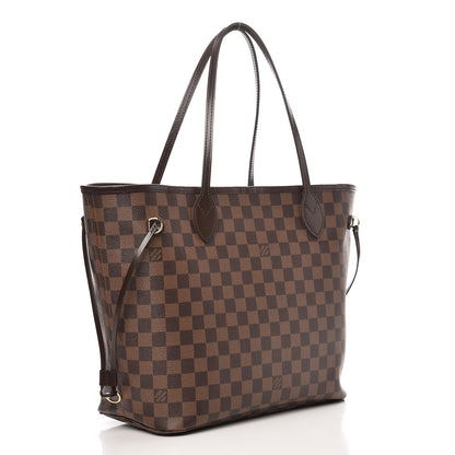 Louis Vuitton Damier Ebene Neo Neverfull MM Rose Ballerine 4 of 9
