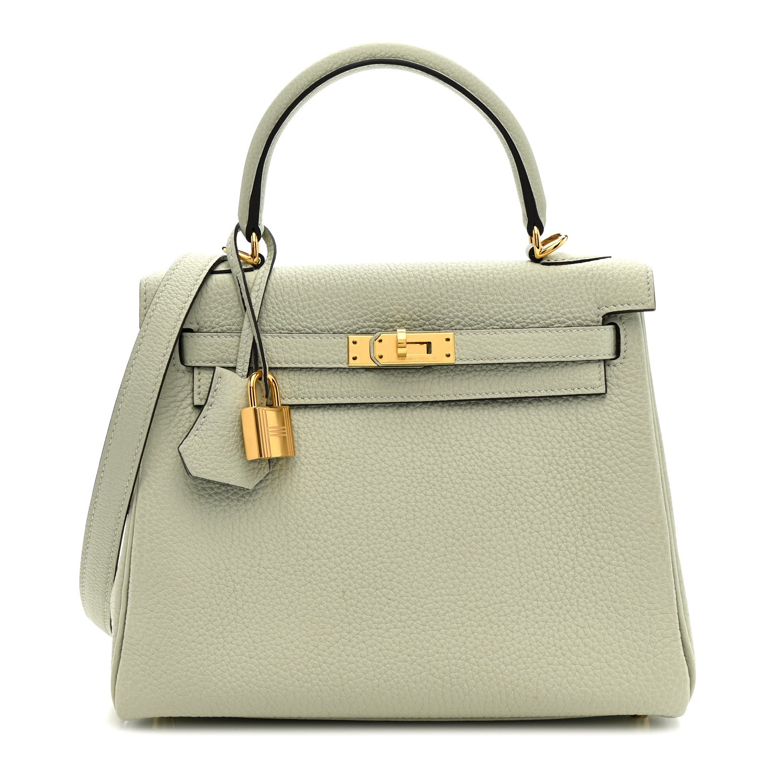 Hermes Togo Kelly Retourne 25 Gris Neve 2 of 23
