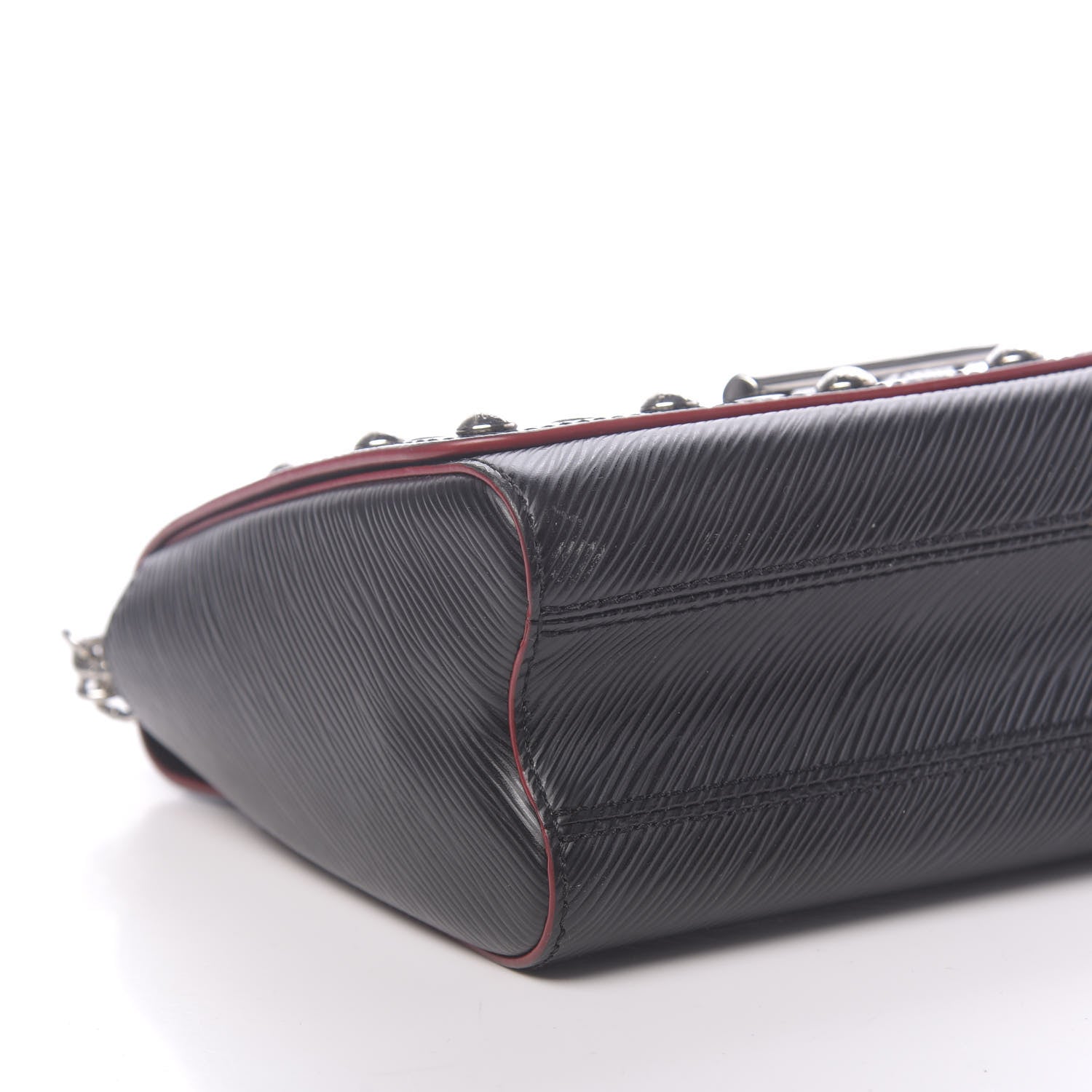 Louis Vuitton Epi Studded Twist Shoulder Bag MM Black 7 of 11