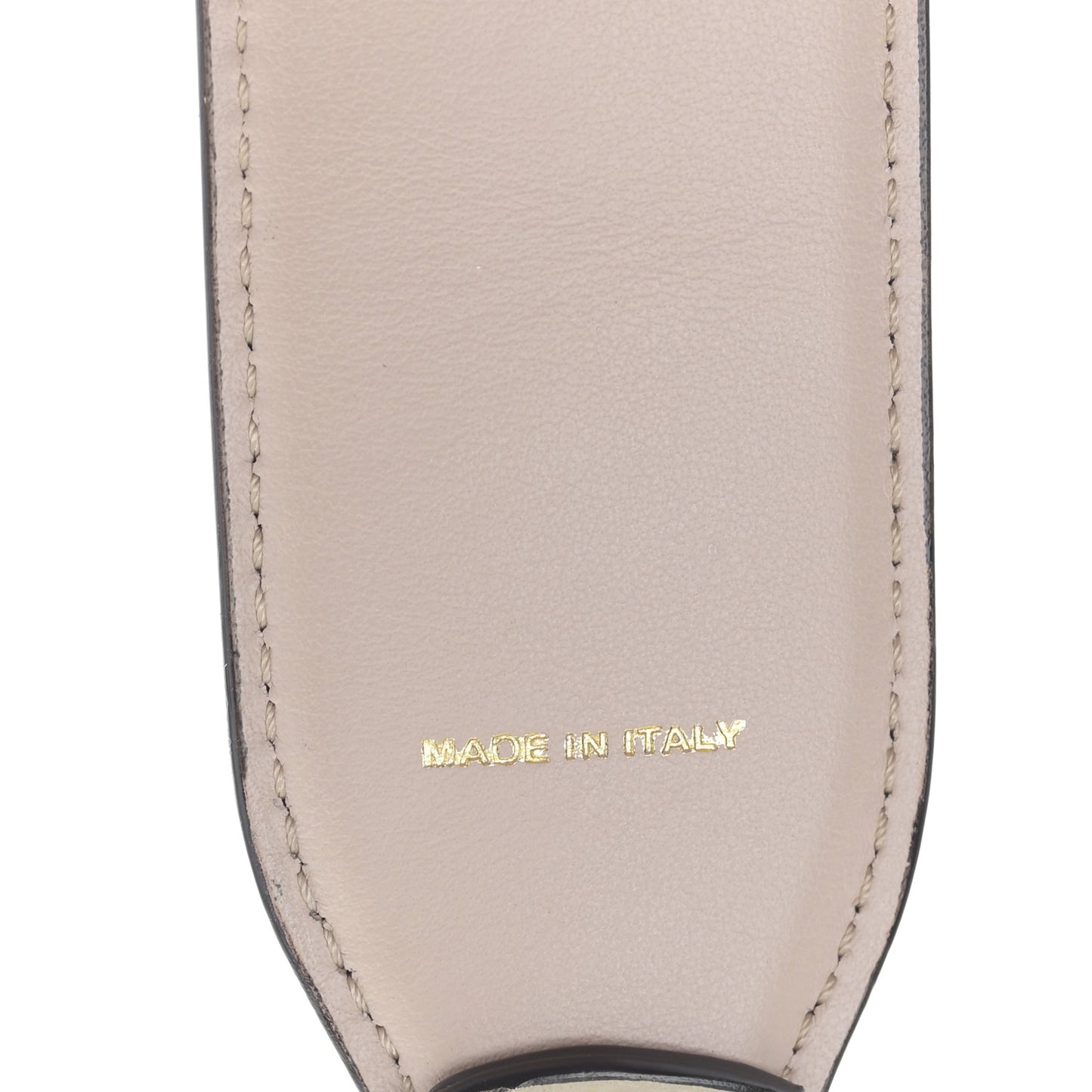 Calfskin Studded Strap You Gold Silver