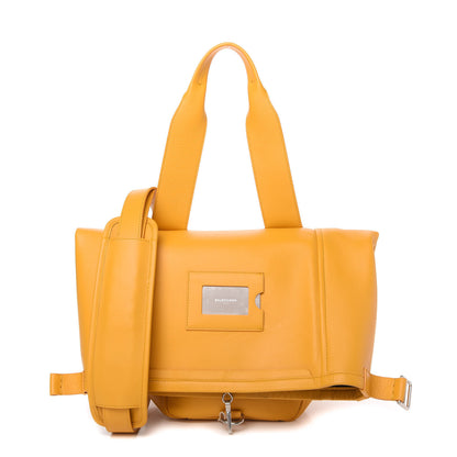 Balenciaga Calfskin Convertible Shoulder Bag Jaune Miel 1 of 9
