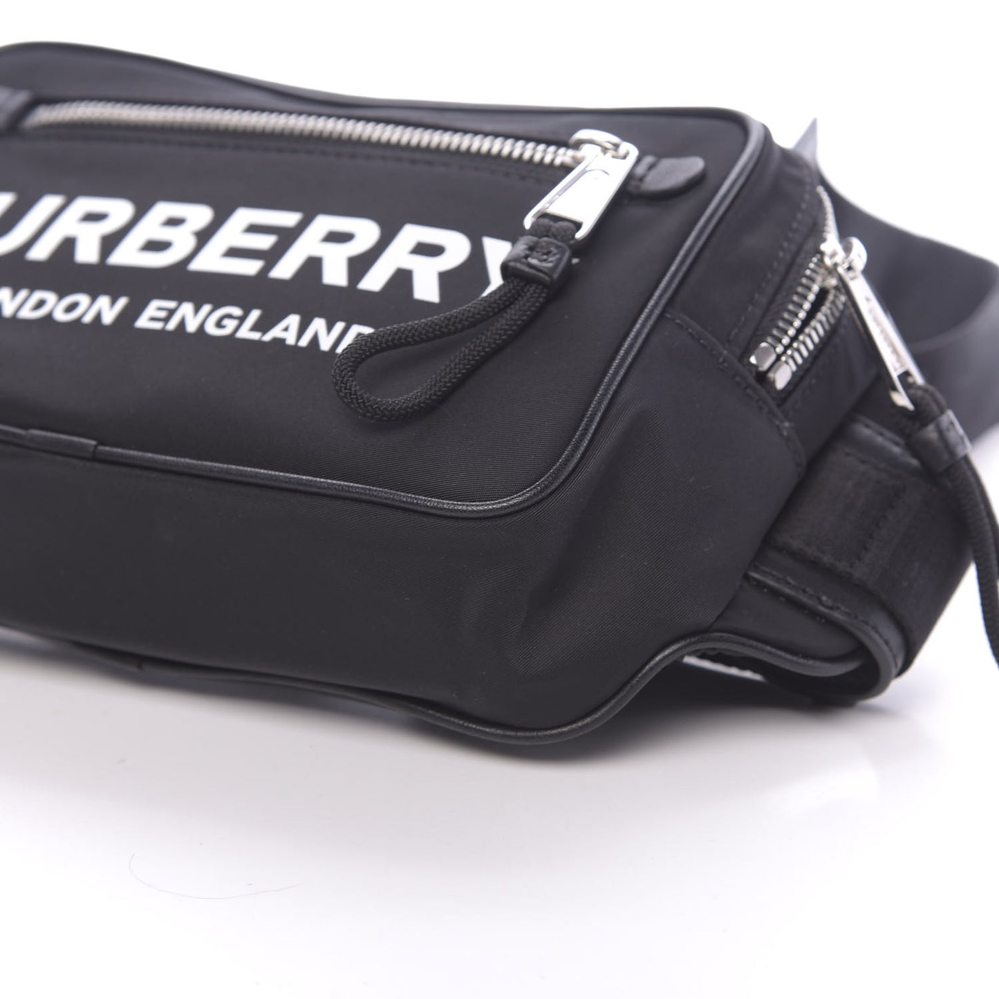 Econyl Logo Print Bum Bag Black