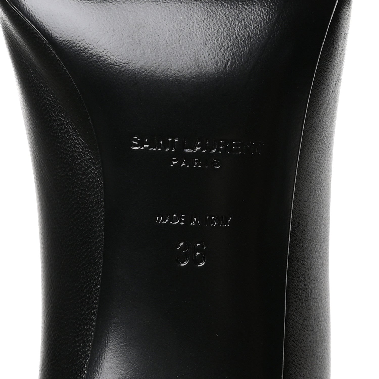 Saint Laurent Calfskin Anja 85 Pumps 36 Black 7 of 9