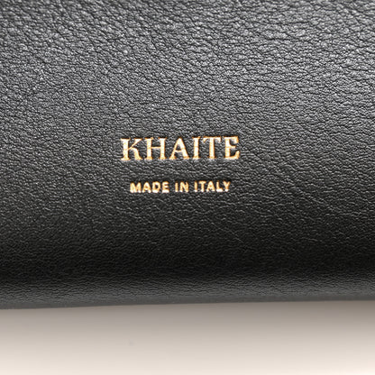Khaite Smooth Calfskin Aimme Envelope Clutch Black 6 of 8