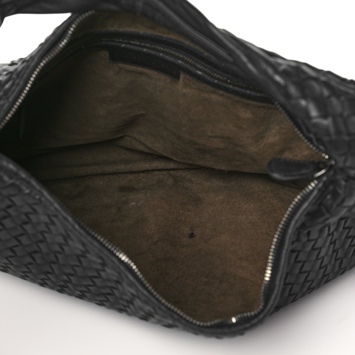 Nappa Intrecciato Large Veneta Hobo Black