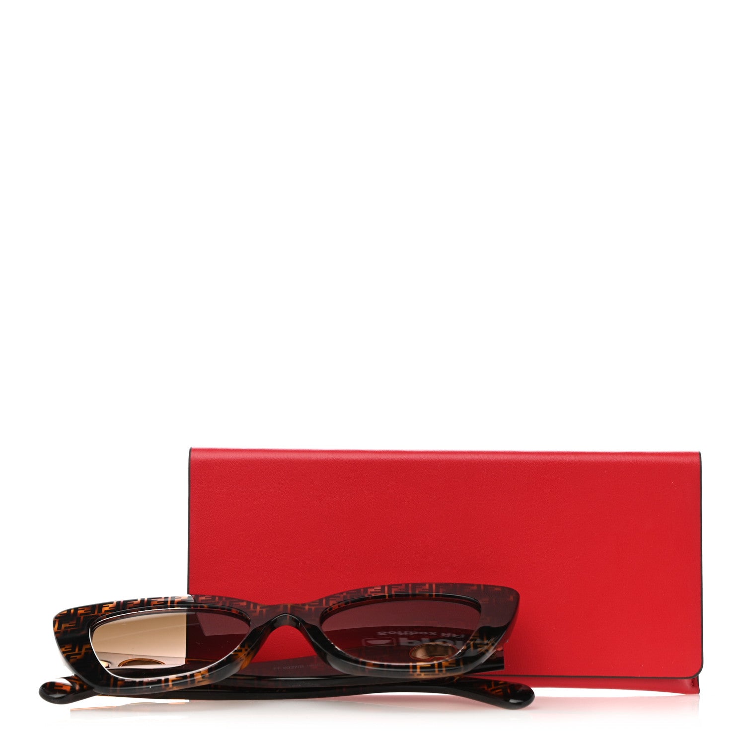 Fendi Acetate F is Fendi FF 51mm Cat Eye Sunglasses 0327/S Tortoise Camouflage 7 of 7