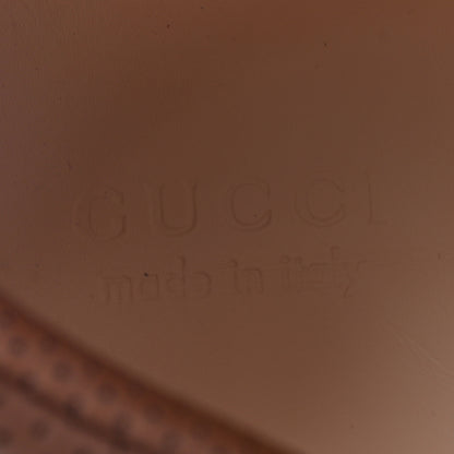 Gucci X SEGA Suede Calfskin GG Monogram Mens Flashtrek Sneakers 9.5 New Cuir Beige Ruggine 8 of 14