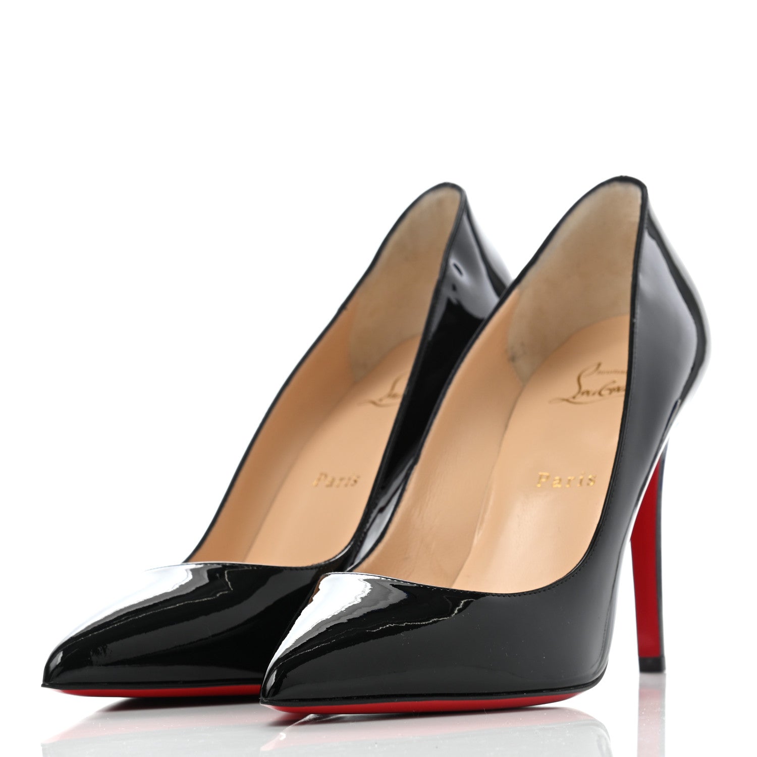 Christian Louboutin Patent Calfskin Pigalle 100 Pumps 39 Black 3 of 7