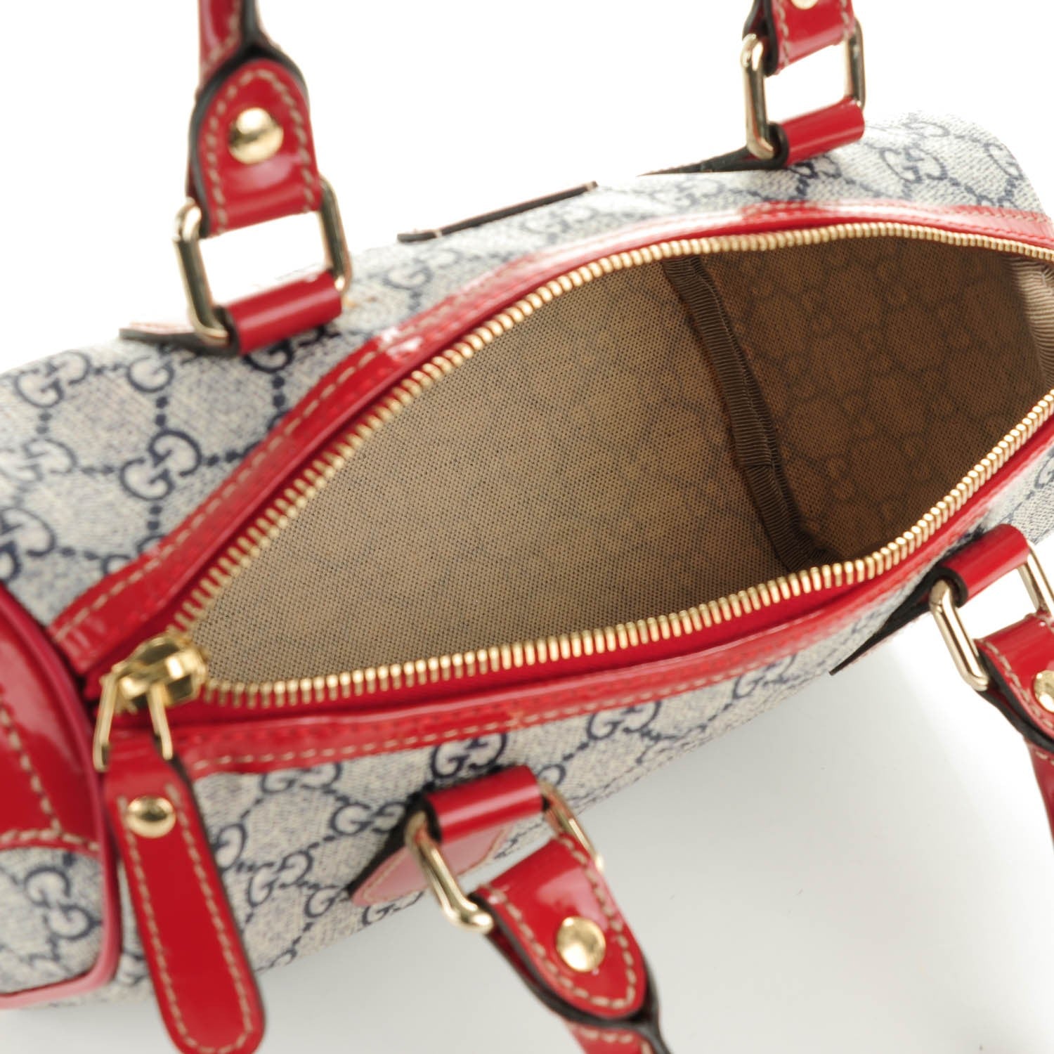 Gucci GG Plus Monogram Tattoo Heart Small Joy Boston Red 5 of 8