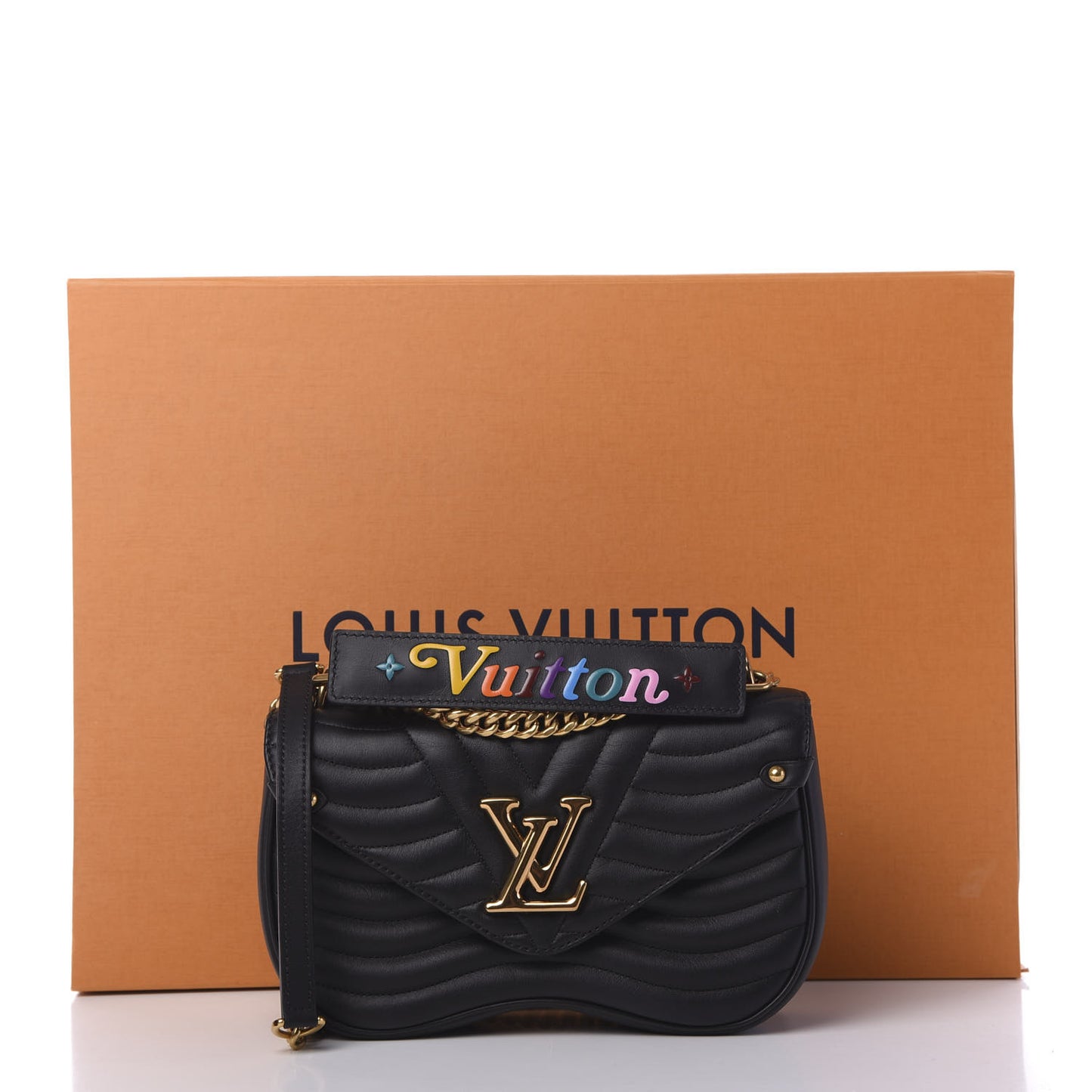 Calfskin New Wave Chain MM Black