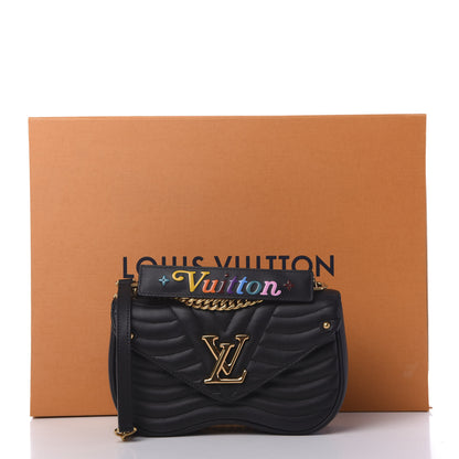 Louis Vuitton Calfskin New Wave Chain MM Black 11 of 11