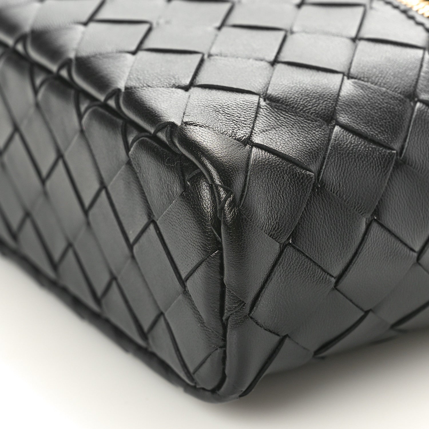 Bottega Veneta Calfskin Intrecciato Bang Bang Vanity Case Black 9 of 9