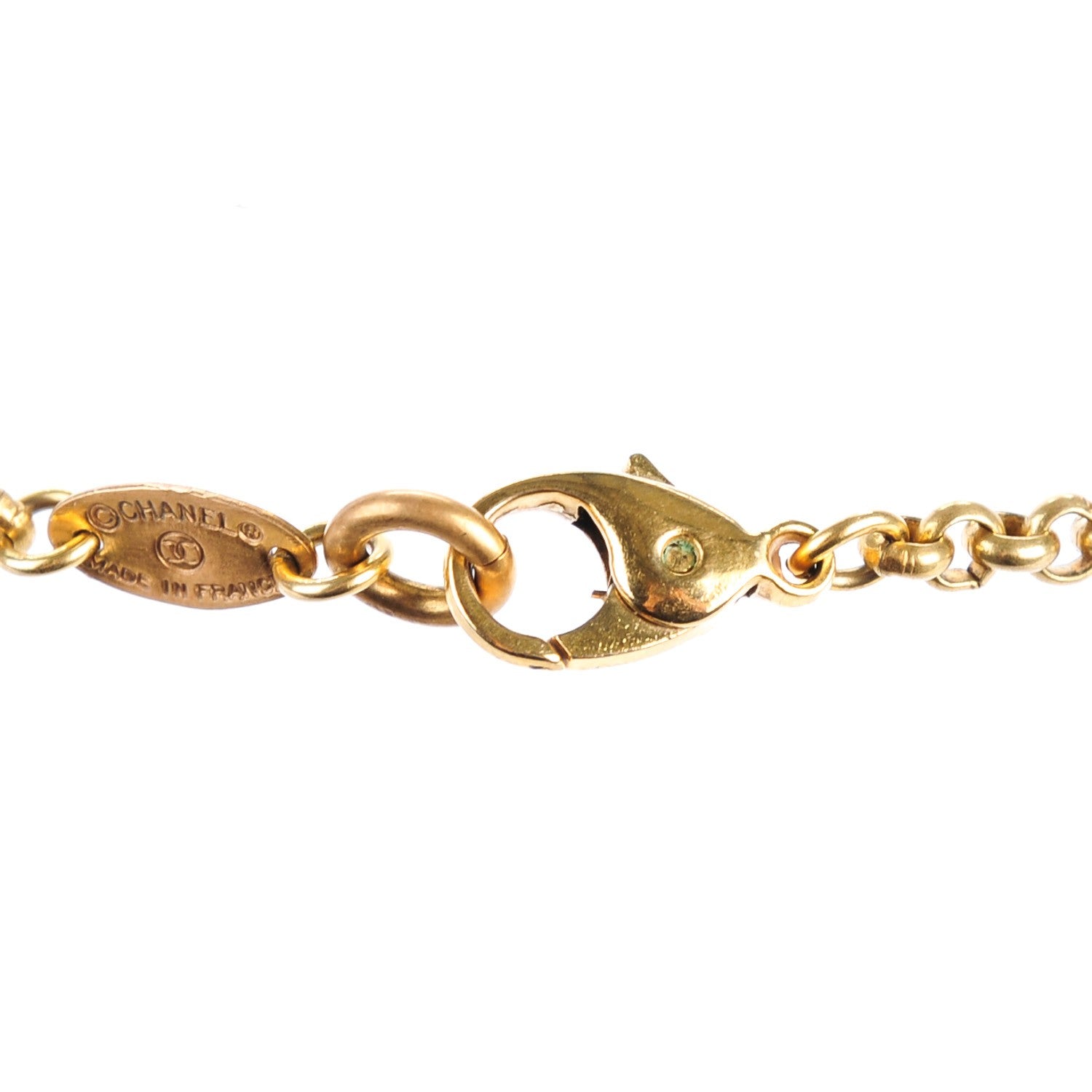Chanel Irregular Pearl Long Necklace Gold 3 of 4