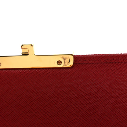 Prada Saffiano Lock Portafogli Flap Wallet Fuoco 9 of 10