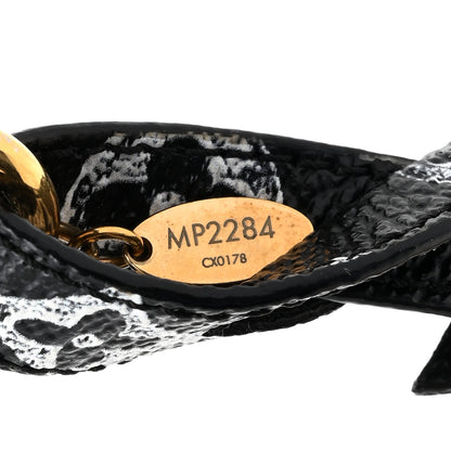 Louis Vuitton Catogram Flying Cat Bag Charm Key Holder Gold Black 4 of 4