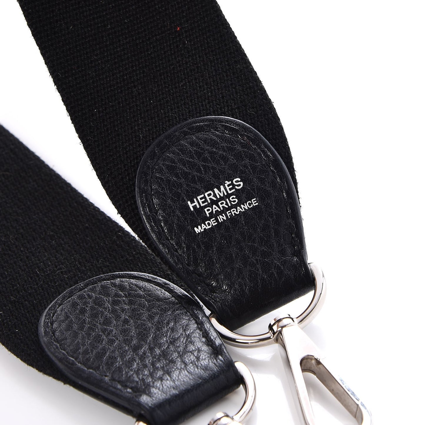 Toile Taurillon Clemence Shoulder Strap Black