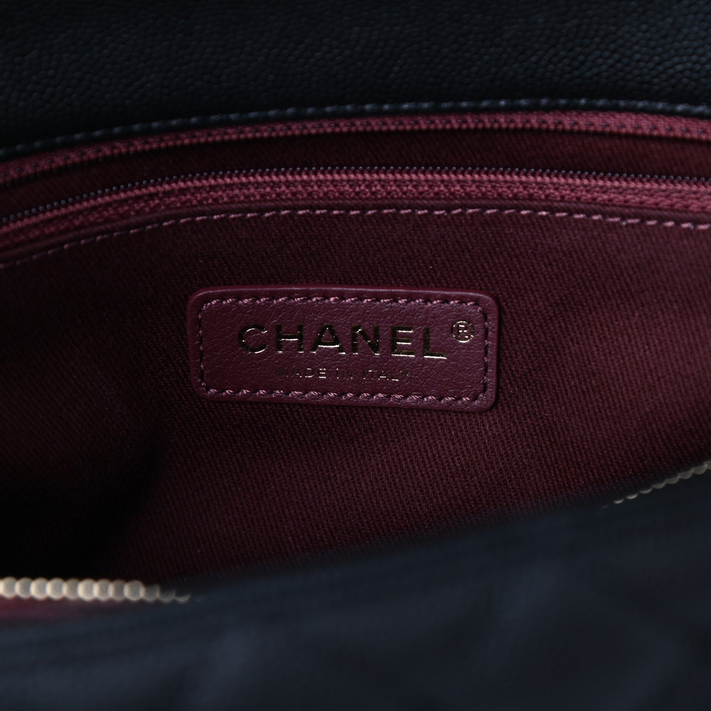 Caviar Quilted Small Coco Handle Flap Black