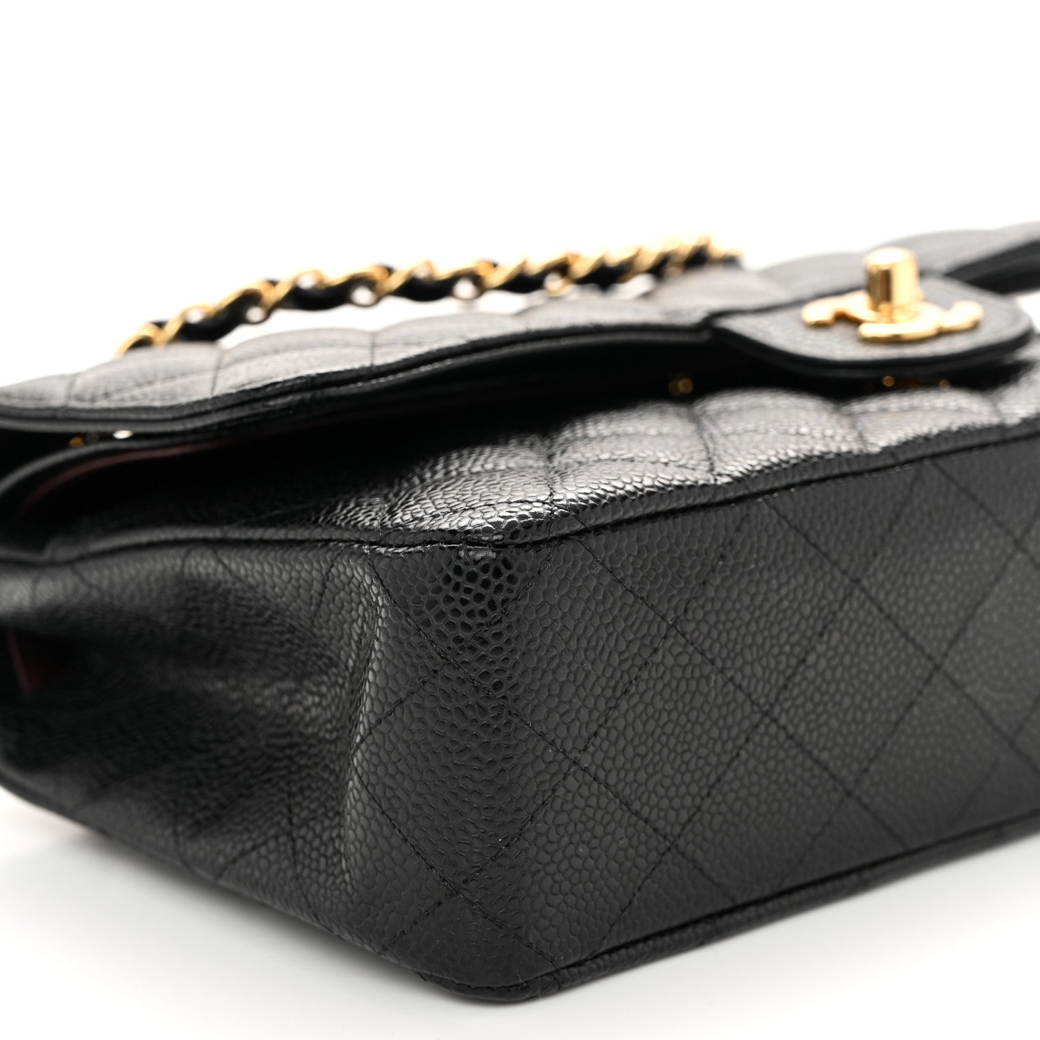 Chanel Caviar Quilted Medium Double Flap Black 9 of 11