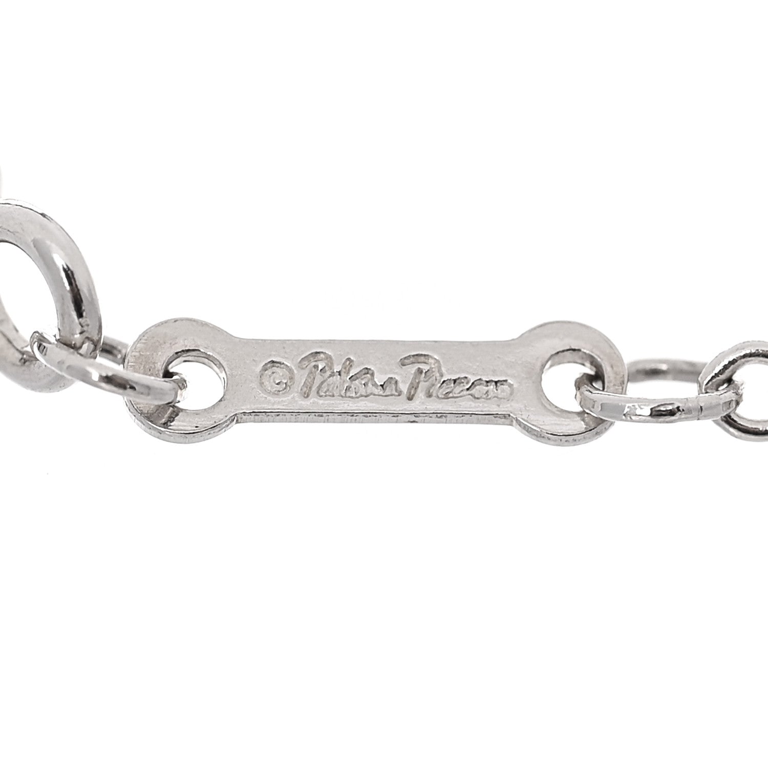 Tiffany Sterling Silver Paloma Picasso Olive Leaf Heart Bracelet 4 of 5