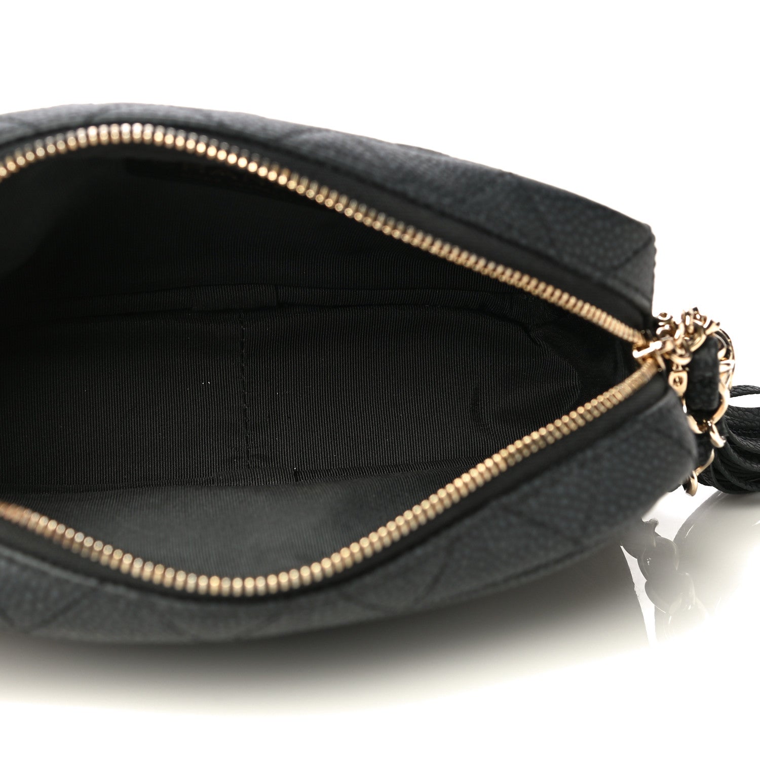 Chanel Iridescent Caviar Quilted Mini Coco Tassel Camera Case Black 5 of 10