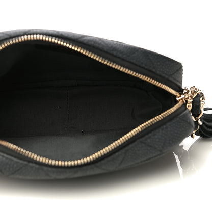 Chanel Iridescent Caviar Quilted Mini Coco Tassel Camera Case Black 5 of 10