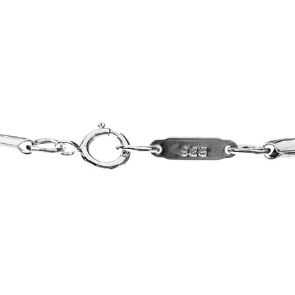 Tiffany Sterling Silver 1837 Bar Pendant Necklace 4 of 5