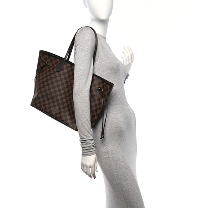 Louis Vuitton Damier Ebene Neo Neverfull MM Rose Ballerine 2 of 10